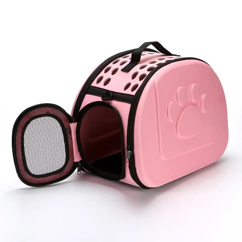 EVA Material Quality Travel Pet Bag Cat Flower Carriers Bags Folding Small Dog Outdoor Shoulder Bag Folding Cats Carrying