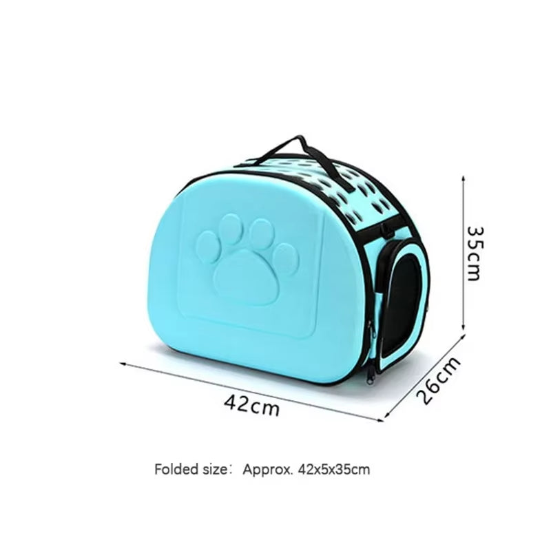 EVA Material Quality Travel Pet Bag Cat Flower Carriers Bags Folding Small Dog Outdoor Shoulder Bag Folding Cats Carrying