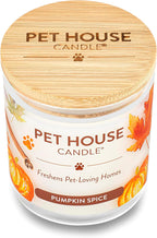 Pet House Fall Candles, Long Lasting, Clean Burning, Soy Wax Scented Candles for Pet Odor, Pumpkin Spice, 2 Pack