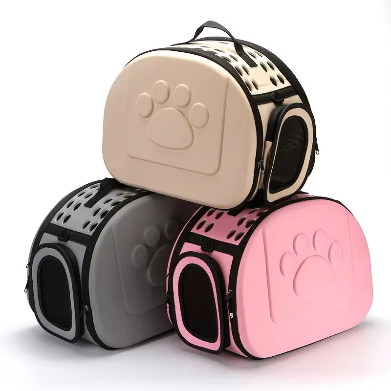 EVA Material Quality Travel Pet Bag Cat Flower Carriers Bags Folding Small Dog Outdoor Shoulder Bag Folding Cats Carrying