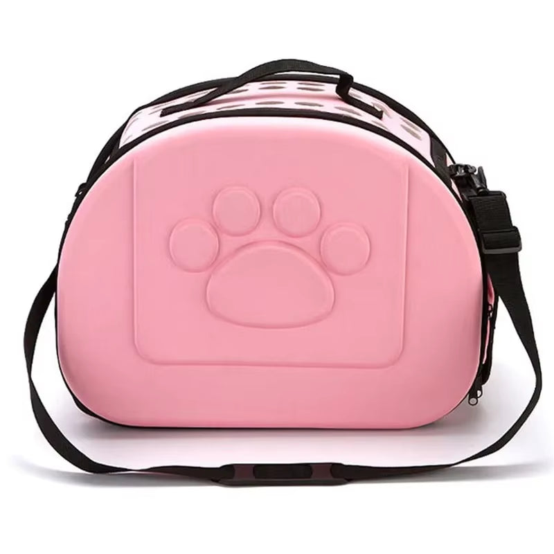 EVA Material Quality Travel Pet Bag Cat Flower Carriers Bags Folding Small Dog Outdoor Shoulder Bag Folding Cats Carrying