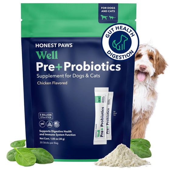 Dog Probiotics & Prebiotics Powder | Chicken Flavor, 30 Count