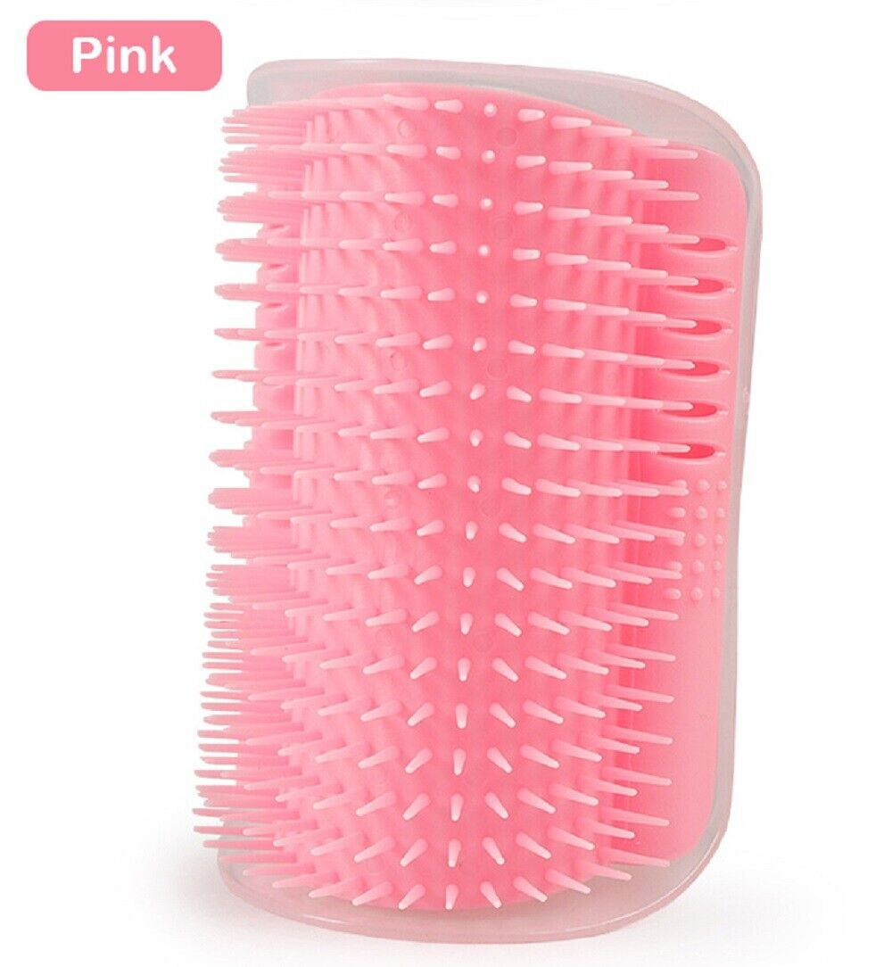 Cat Self-Groomer Brush – Wall Corner Face Scratcher & Massage Comb Tool