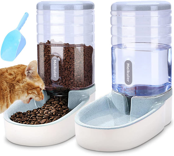 Automatic Dog & Cat Feeder and Water Dispenser | 1 Gallon Set