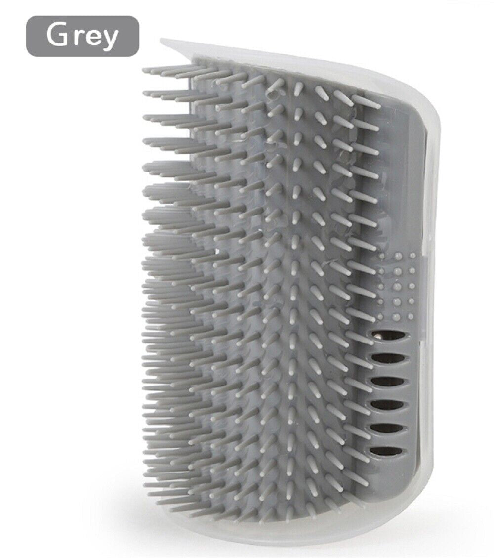 Cat Self-Groomer Brush – Wall Corner Face Scratcher & Massage Comb Tool