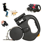 Double Ended Leash, Double Dog Leash for Two Dogs with Tangle-Free Swivel, Dog Leashs with LED Flashlight for Small & Large Dog