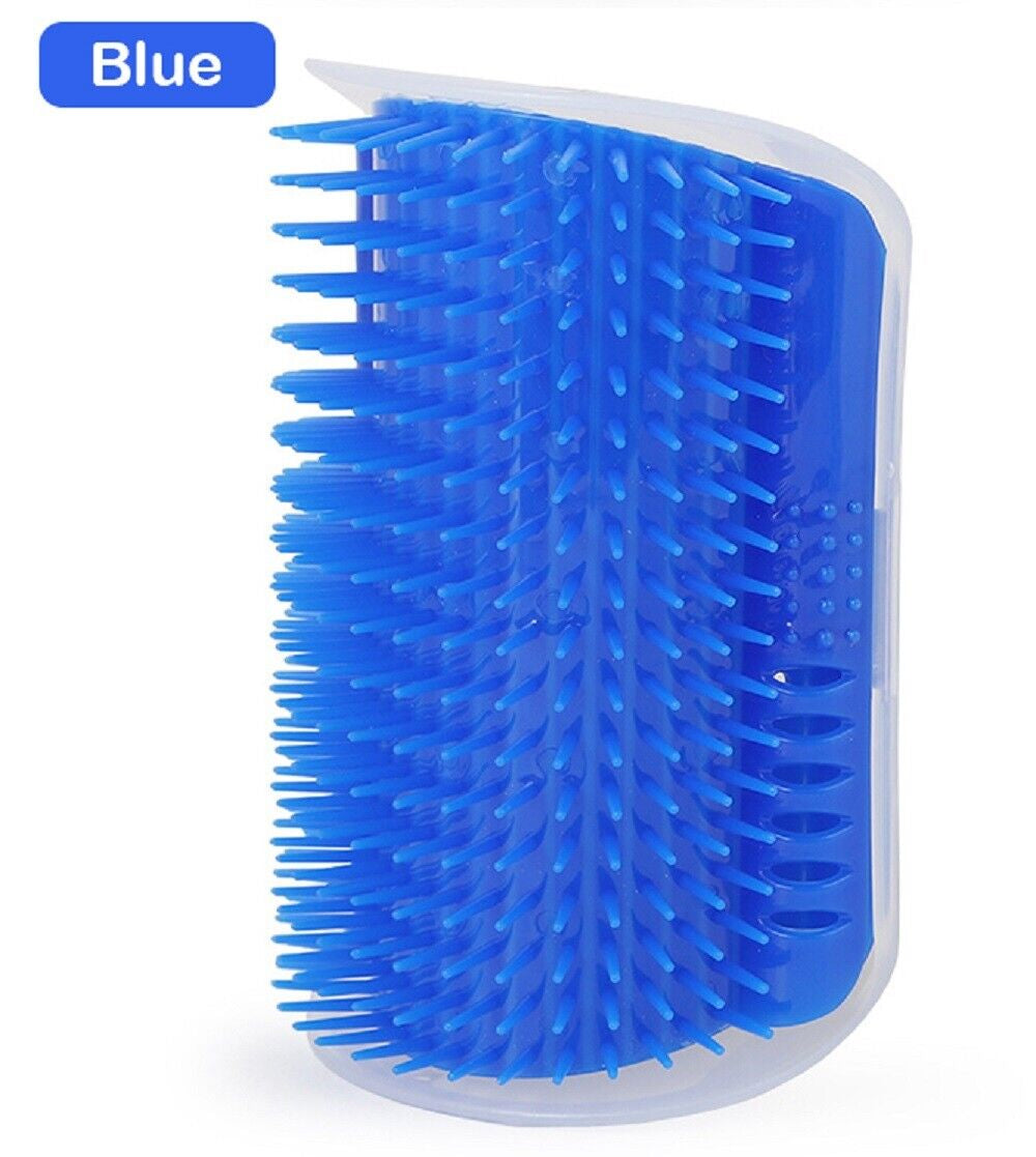 Cat Self-Groomer Brush – Wall Corner Face Scratcher & Massage Comb Tool