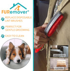 Duo Pet Hair Rubber Brush, Dual Sided to Easily Remove Fur and Lint from Clothing and Upholstery, Thick Bristles Groom Dogs and Cats, Easy to Clean, Colors May Vary