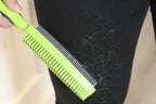 Duo Pet Hair Rubber Brush, Dual Sided to Easily Remove Fur and Lint from Clothing and Upholstery, Thick Bristles Groom Dogs and Cats, Easy to Clean, Colors May Vary